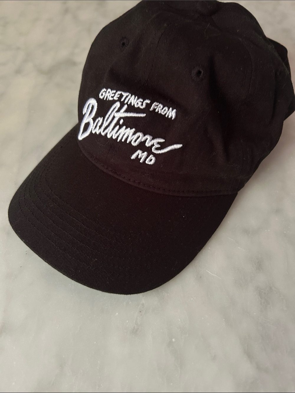Authentic John Wates- 'Greetings From Baltimore MD' Retrospective Baseball Cap